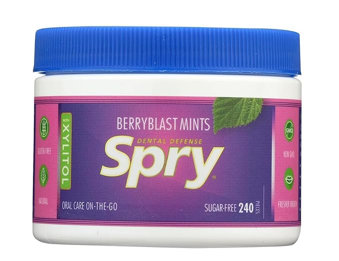 Spry Xylitol Mints Berry Blast 240 Count 2 COUNT