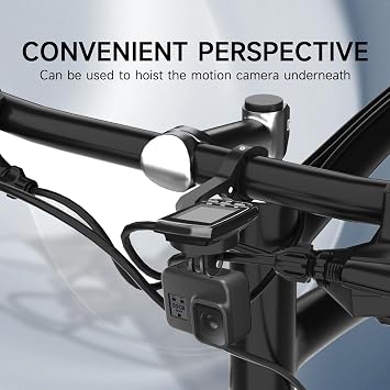 Dışarıya Monte Bisiklet Uzatılmış Montaj - Garmin Wahoo Cateye Bryton Bilgisayarlar için Bisiklet Bilgisayar Montajı, Hızlı Çıkarma Spor Kamera Montaj Adaptörü ve Işık Tutucu ile Taşınabilir
