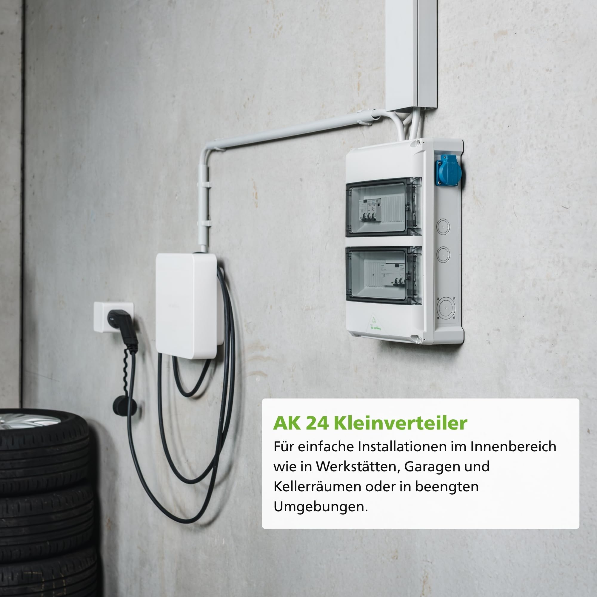 Spelsberg AK 24 Kompakt Kleinverteiler, Sicherungskasten, Automatengehäuse, Aufputz, 2-reihig, 24 Teilungseinheiten, IP65, für Innenbereiche