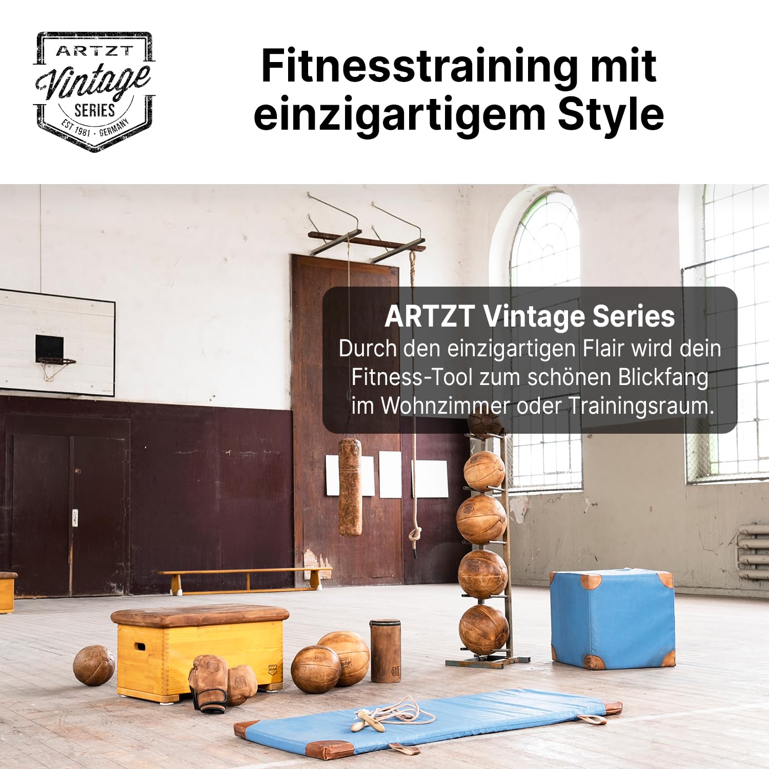 ARTZT Vintage Series Boxhandschuhe Rindsleder | Authentischer Vintage-Look | Ideal für Sparring, Boxsack & Pratze | Für Männer, Frauen & Jugendliche | Handgelenkschutz | Umweltfreundliche Verpackung