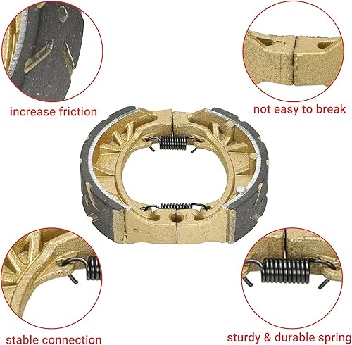 Miniatura 4 de GREHUA Kit de zapatas de freno de bicicleta y ajustador de cadena compatible con Coleman CT200U CT200U-EX BT200X Massimo Baja Warrior MB165 MB200