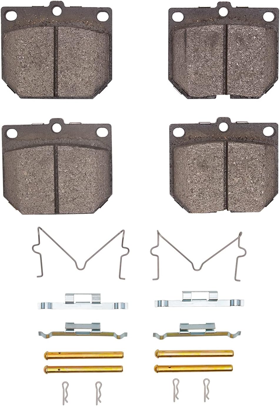 Dynamic Friction Company Front 5000 Advanced Brake Pads For 1970-1973 Nissan 240Z; 1974-1975 Nissan 260Z; 1975-1978 280Z| Hardware Included| Automotive Replacement Brake Pads|