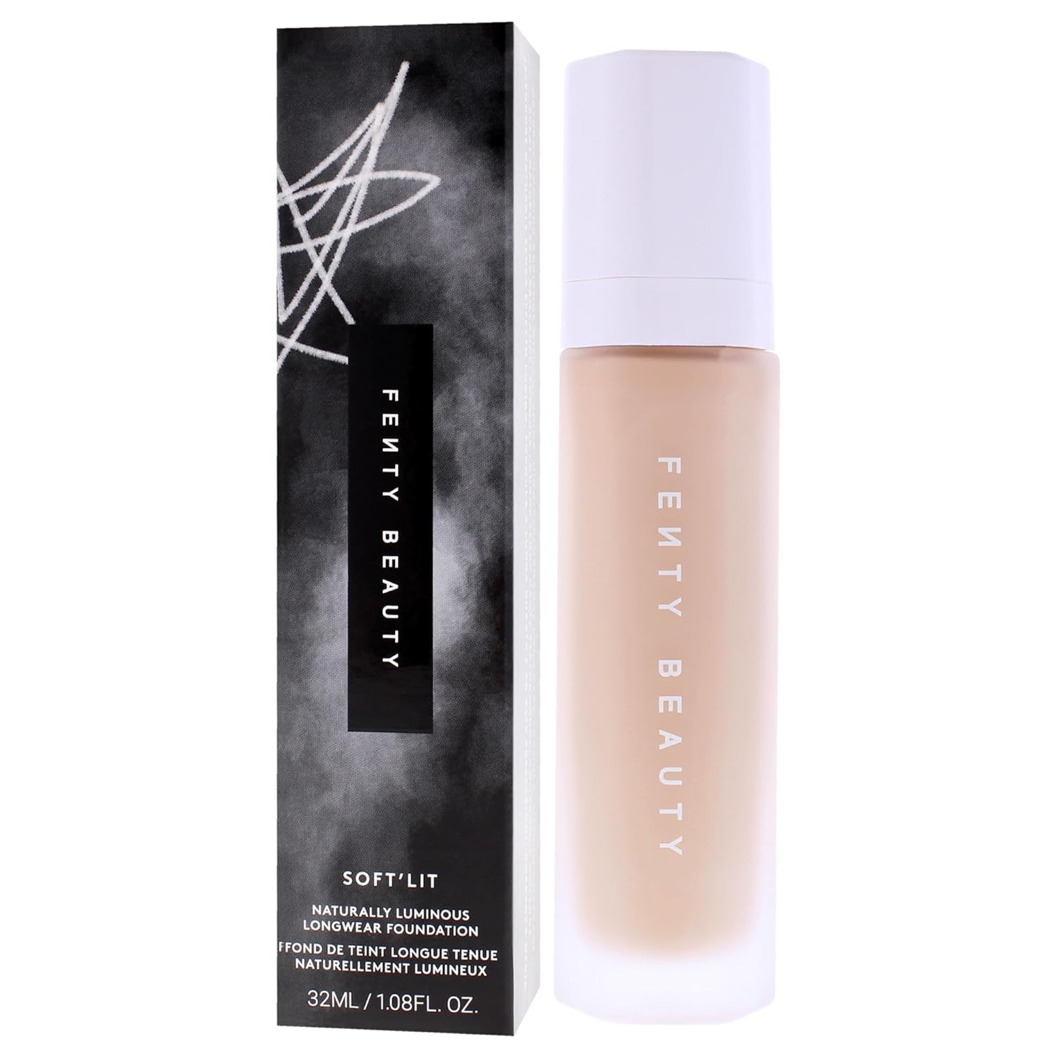 Soft Lit Naturally Luminous Longwear Foundation - 210 Light Medium Neutral by Fenty Beauty for Women - 1.08 oz Foundation
