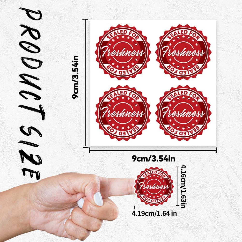 80Pcs Food Delivery Tamper Evident Stickers Safe Secure Tamper Proof Stickers Strong Self-Adhesive Decals Sealed for Freshness Labels for Safe Food Delivery and Take Out
