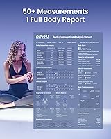 Vista 5 de RENPHO Báscula inteligente para peso corporal, báscula de composición corporal de 8 electrodos con IMC, grasa corporal, masa muscular, báscula