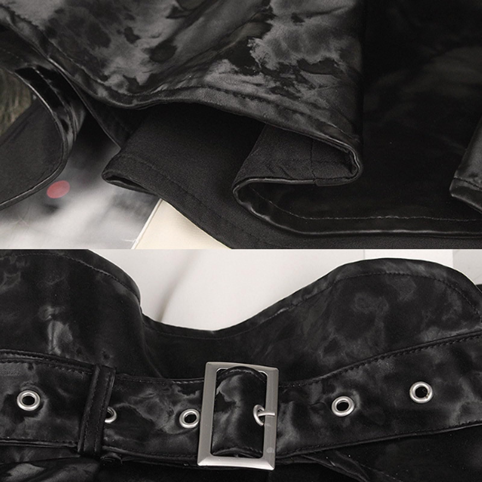 Ceinture Tendance Ceinture de Jupe en Cuir pour Femmes, Jupe décorative, Chemise, Pull, Ceinture de Taille à Volants avec Boucle réglable pour Le Style Ceinture décorative