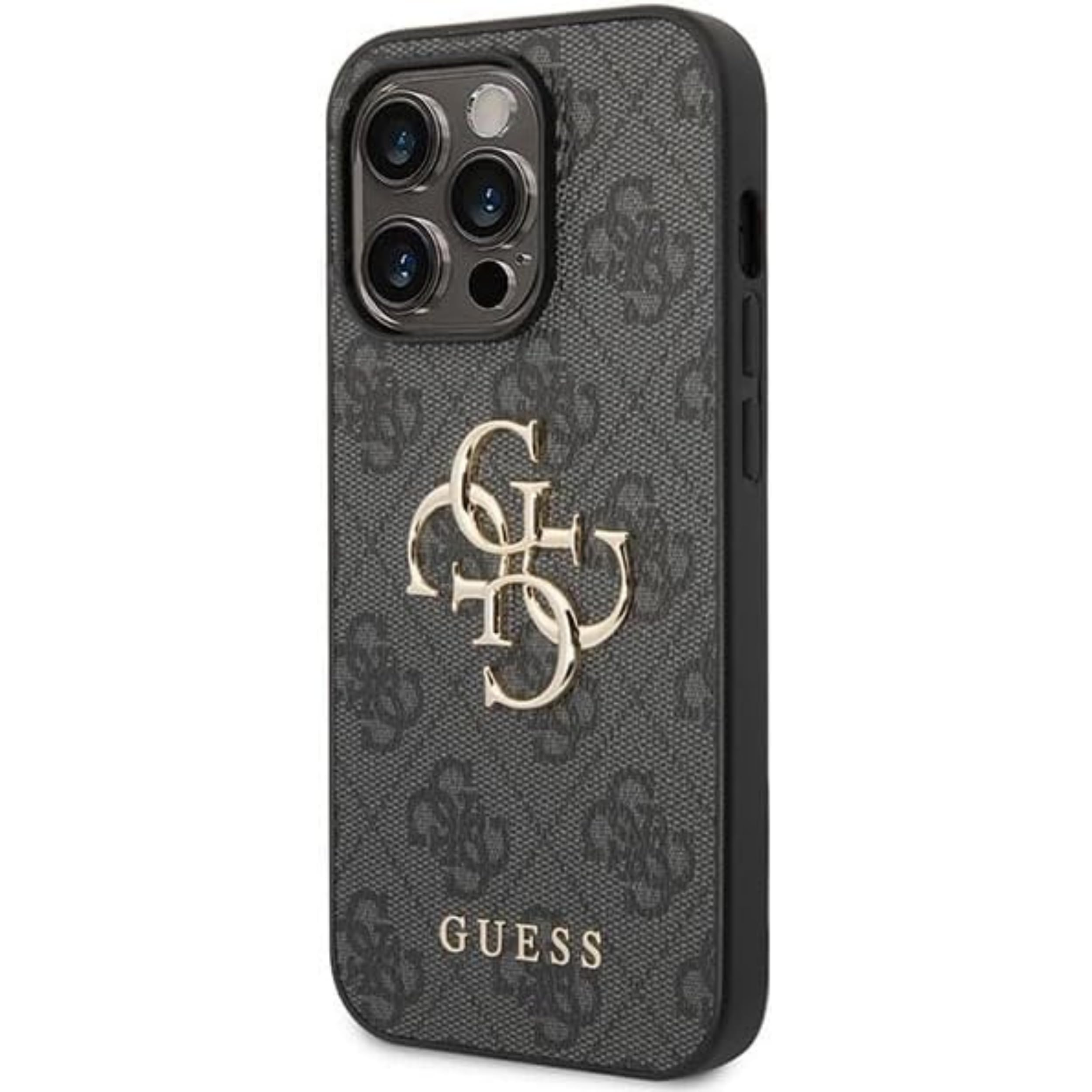 GUESS GUHCP15L4GMGGR - Carcasa para iPhone 15 Pro de 6,1", Color Gris