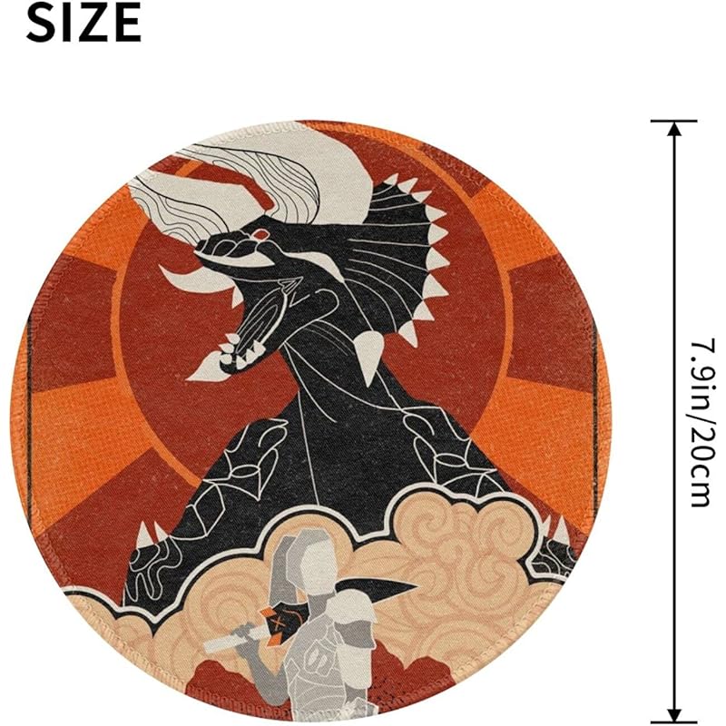 モンスターハンター マウスパッド 丸型 ゲーミングマウスパッド パソコン 周辺機器 光学式マウス対応 薄型 小型 防水 洗える 滑り止め 耐久性が良い オフィス自宅兼用 おもしろい おしゃれ かわいい cm Wezjnjch4b Anzanatitlan Org