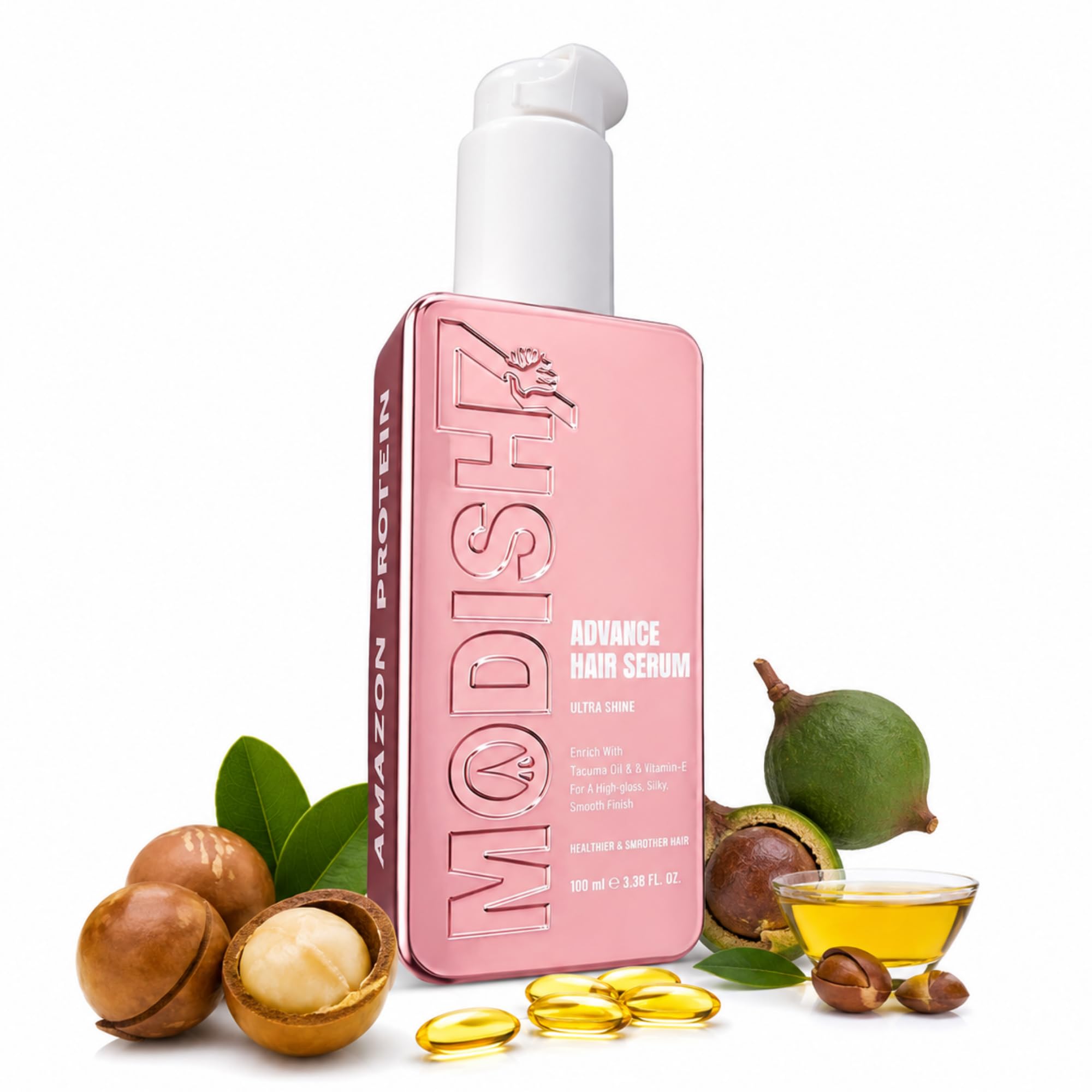 Advance Hair Serum with Macadamia Oil & Vitamin E, Ultra Shine Anti-Frizz Formula, Smooth & Silky Finish for Dry, Damaged & Frizzy Hair, Lightweight Professional Hair Care, 100ml-image-35