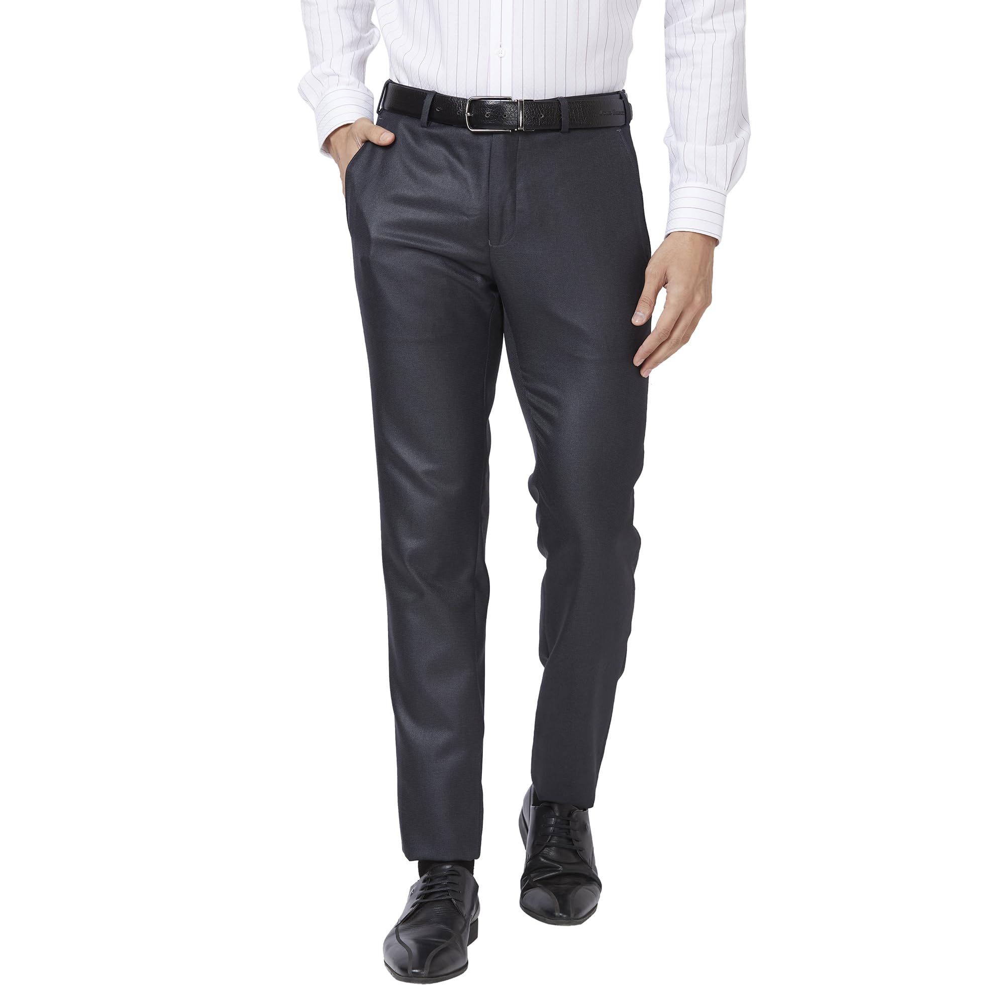 raymond Men's Slim Fit Mid Rise Pants-picture-26