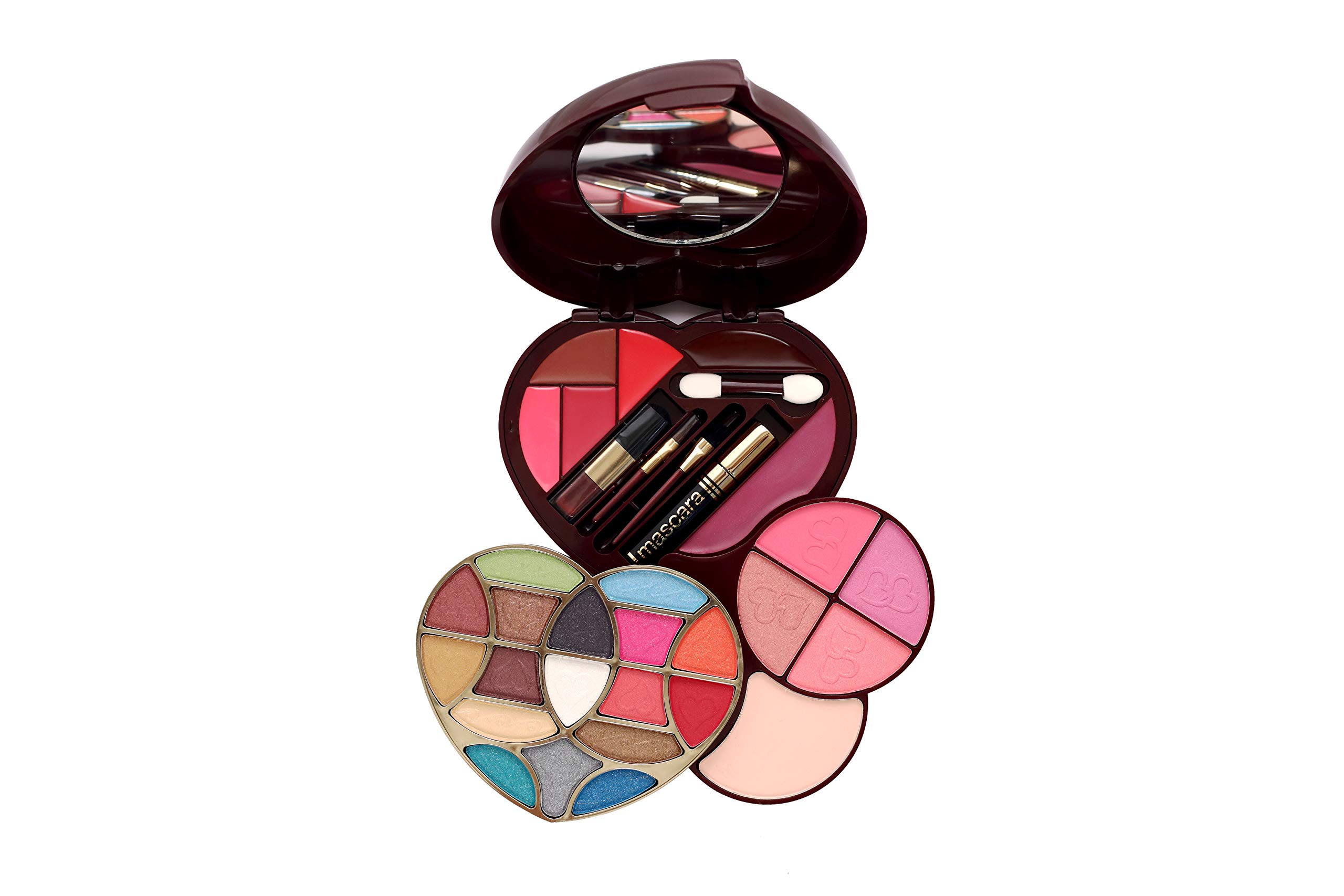 MaxTouch Professional All In One Makeup Palette Kit 17 Colors Eyeshadow Palette With, Blusher, Powder Cake, Lipgloss, Mascara, Eye Pencil and Lip Pencil Makeup Kit 2064-image-25