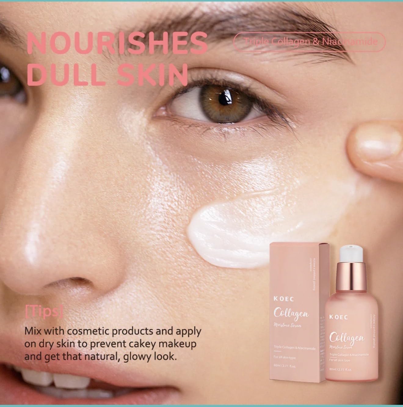 KOEC Triple Collagen Facial Serum – Advanced Anti-Aging & Hydration Complex (30ml) - Image 4