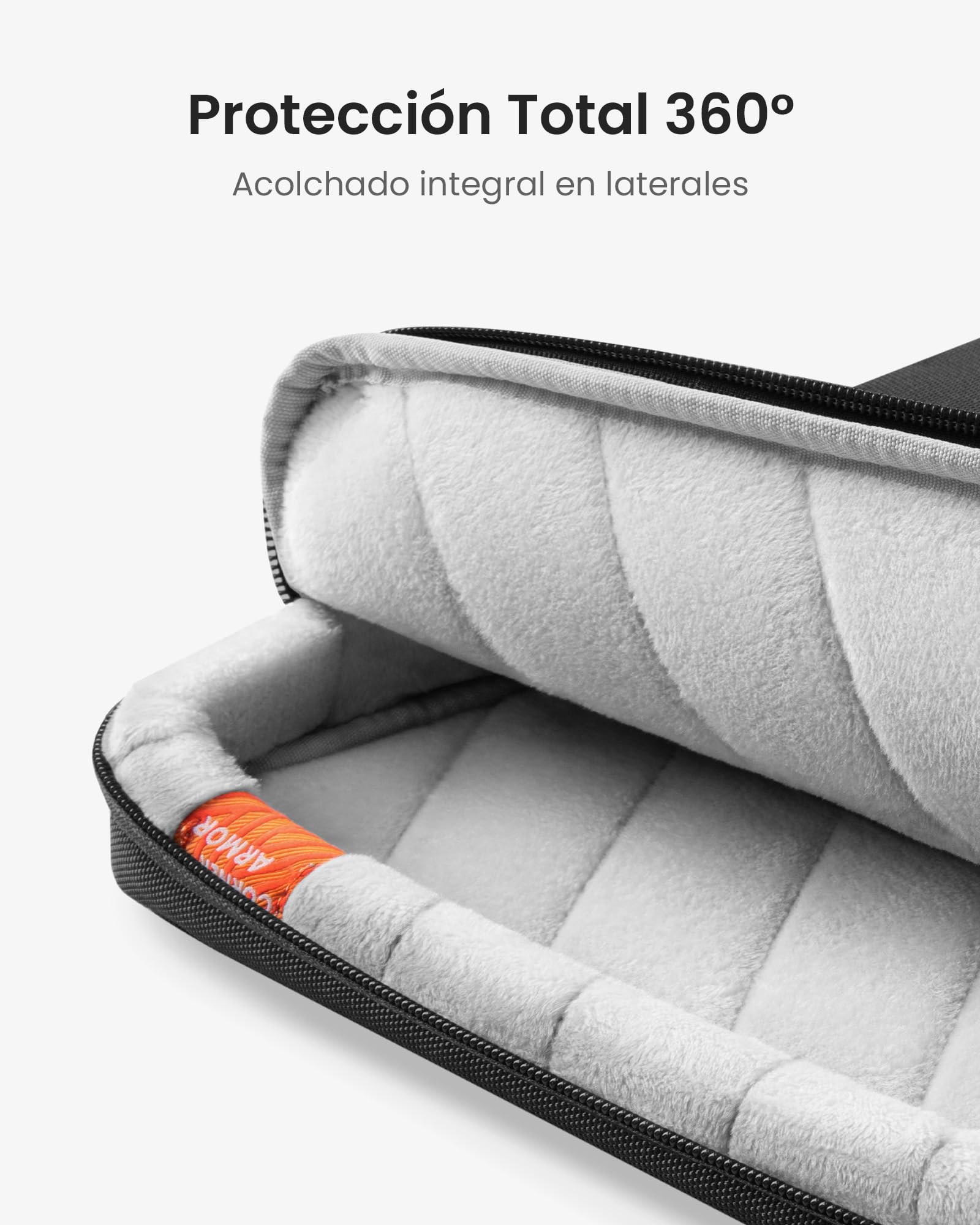 tomtoc 360° Funda Bandoleras para Nuevo 16 Pulgadas MacBook Pro M5 Pro/Max A3428 A3429 (2026), M4/M3/M2/M1 Pro/Max (2024), ASUS Vivobook 15/16, Dell Inspiron 15, Bolsa Maletin para Ordenador Portátil