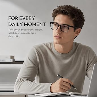 Blue Light Blocking Glasses Fashion Square Frame Computer Glasses for Blue Light Blocking Relieve Eye Fatigue
