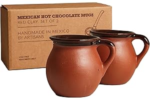 Set of 2 Mexican Clay Coffee Cups by Verve CULTURE