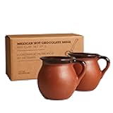 Mexican Hot Cocoa Mugs by Verve CULTURE, Ceramic Coffee Mugs, Authentic and Cute Mug Gifts for Women and Men, Tea and Coffee Cups, Mother’s Day Gifts, Set of 2, 14oz. Mugs