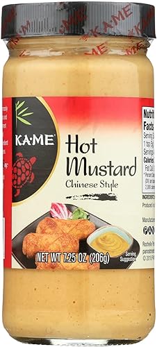 KA-ME Hot Mustard 7.25 oz, Asian Ingredients and Flavors, No Preservatives/MSG, 