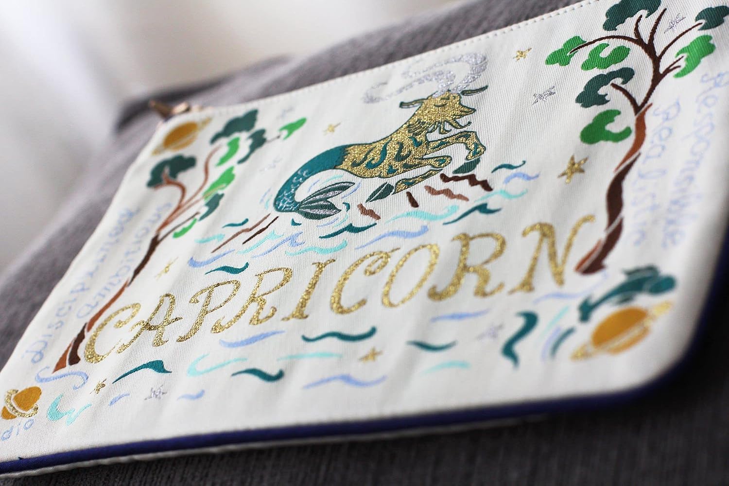 Catstudio Astrology Zipper Pouch, 5x7 Travel Toiletry Bag, Makeup Bag, Dog Treat Pouch, or Travel Purse