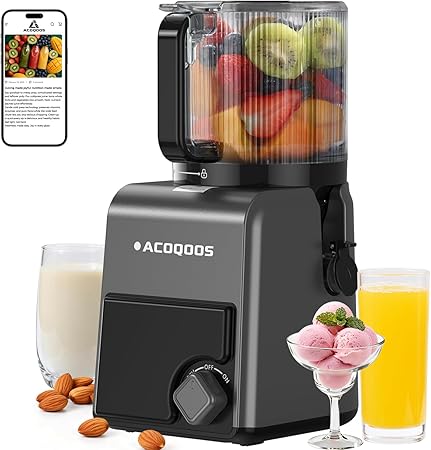 3-in-1 Cold Press Juicer Machines, 6.5" Mega Chute for Whole