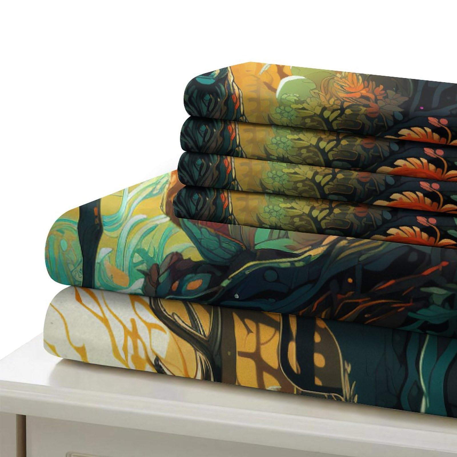 Stampato in 3D Pronipote tibetano Copertina Stampata Microfibra Disegnata Biancheria Da Letto Cura Facile Set 3 Pezzi,Double（200x200cm）, Per Ragazzi Adulti