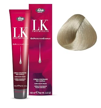 Lisap LK Oil Protection Complex Hair Color Cream, 100 ml./3.38 fl.oz. 11/22 - Extra Lightened Intense Ash Blonde