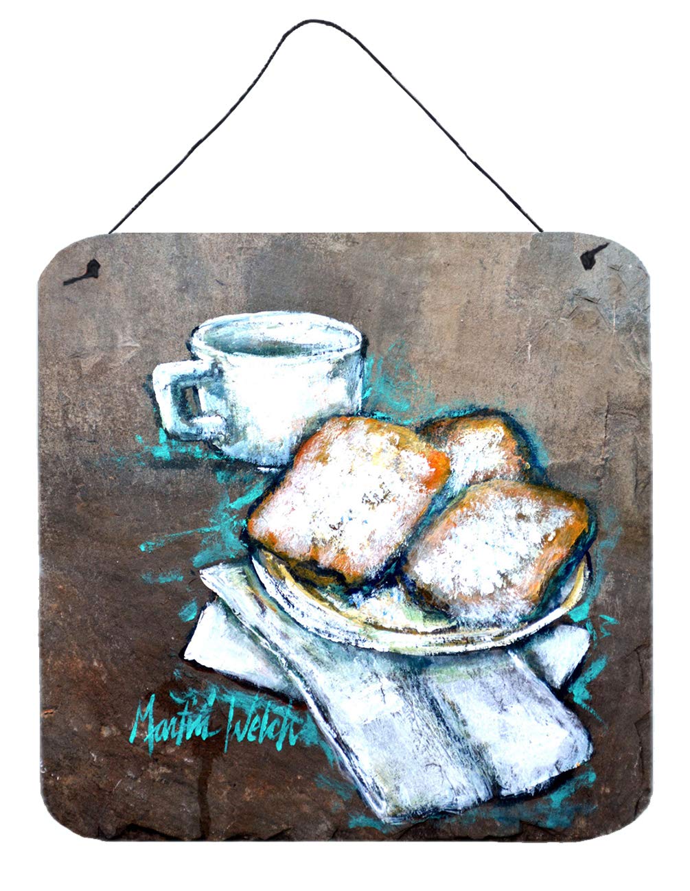 Plaque de porte Beignets Caroline's Treasures, suspension d'art mural