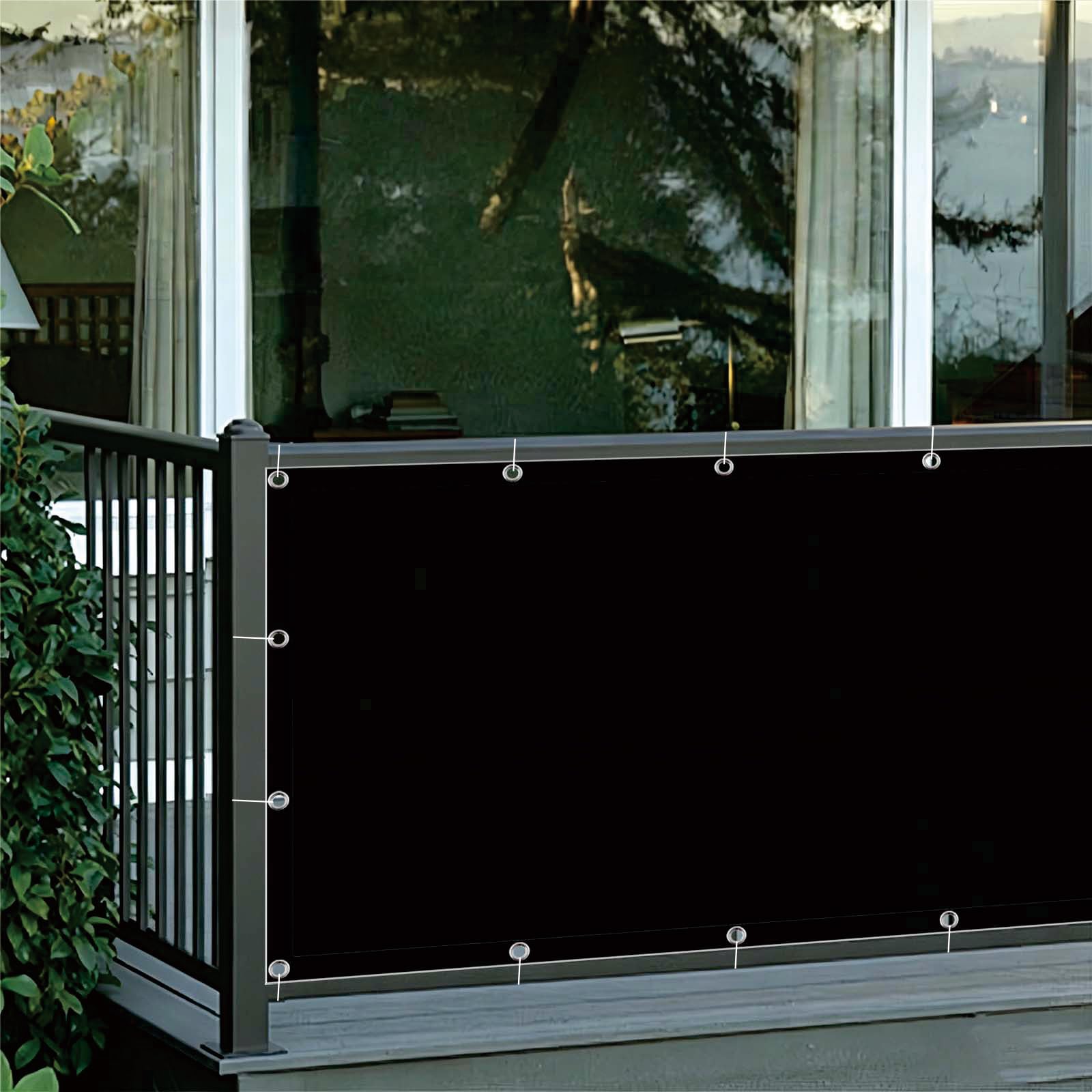 Brise vue pour balcon anti-UV bâche coup-vent jardin 95x640cm