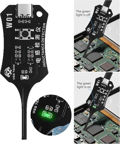 Precise Electromagnetic Inductance Tester W01 Inductor Detectors for Phone Motherboards Repair Maintenance on Site Repair Portable Inductance Meter - 2