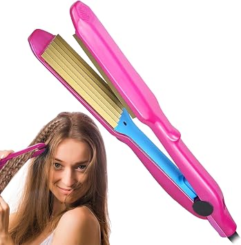 Hair Volumizing Iron,Hair Crimpers Professional Crimping Iron with 5 Gear Heat Setting Wide Plate Styling Tools for Fluffy Hairstyer