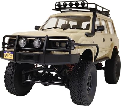 lalarimi Rock Crawler 4x4 1/16 RC Car C54-1 LC80 All-Terrain Compatible Metal Chassis, Vacuum Tire, 45  Climbing, Spare Tire, Adult Hobby, Offroad, RC Control, Perfect Gift