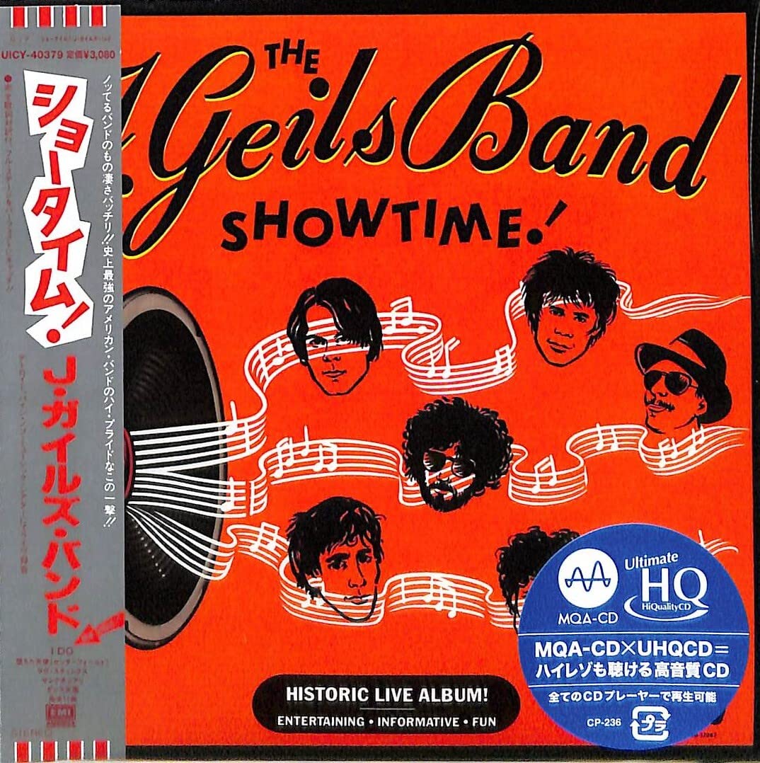 J. GEILS BAND SHOWTIME! JAPAN MQA UHQ Paper Sleeve CD HI-RES Audio