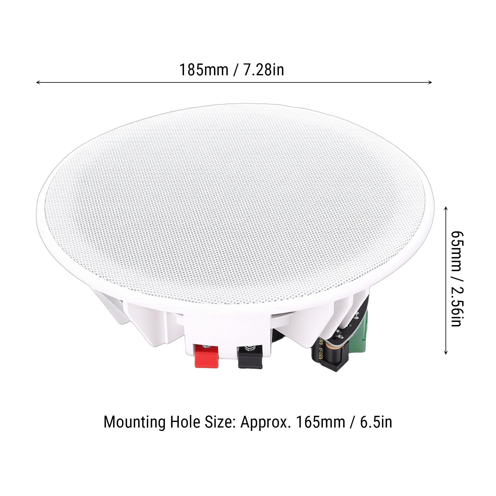 Altoparlante Bluetooth da Soffitto 60W con Amplificatore Classe D Integrato (white)