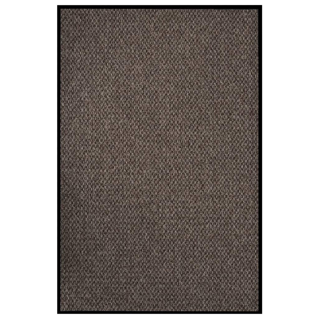 Zerbino beige, 80 x 120 cm, in resistente tappeto con base in vinile antiscivolo, robusto paraspruzzi per corridoio, ingresso e terrazza coperta
