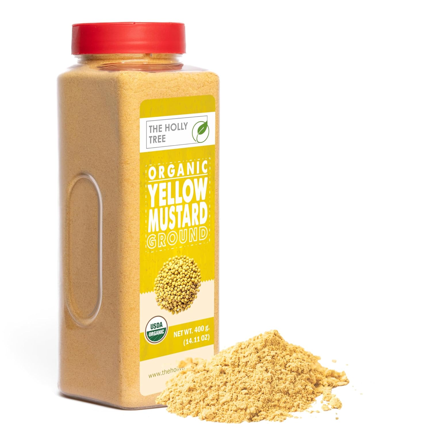 Amazon.com : Yellow Mustard Powder 14.11 oz – Ground Organic Mustard ...