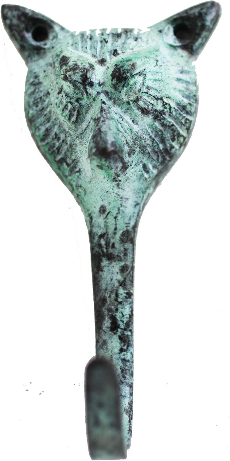 CHALLENGER Fox Head Home Decor Multi-Purpose Wall Mount Coat Hook in Patina Finish 6752PT