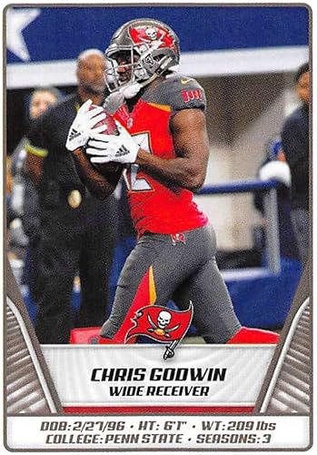 2019 NFL Football Panini Album Sticker #471 Chris Goodwin Tampa Bay Buccaneers (2 inches Wide X 2 1/4 Inch Tall Individual Album Sticker)