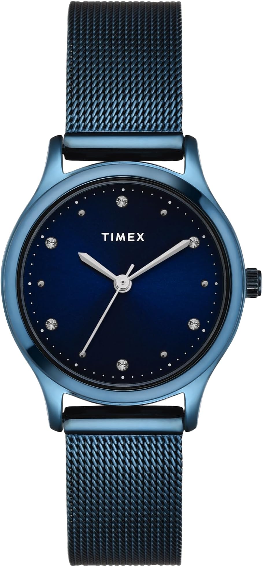 TIMEXWomen Stainless Steel Blue Round Analog Dial Watch- Tw0Tl8717, Band Color-Blue
