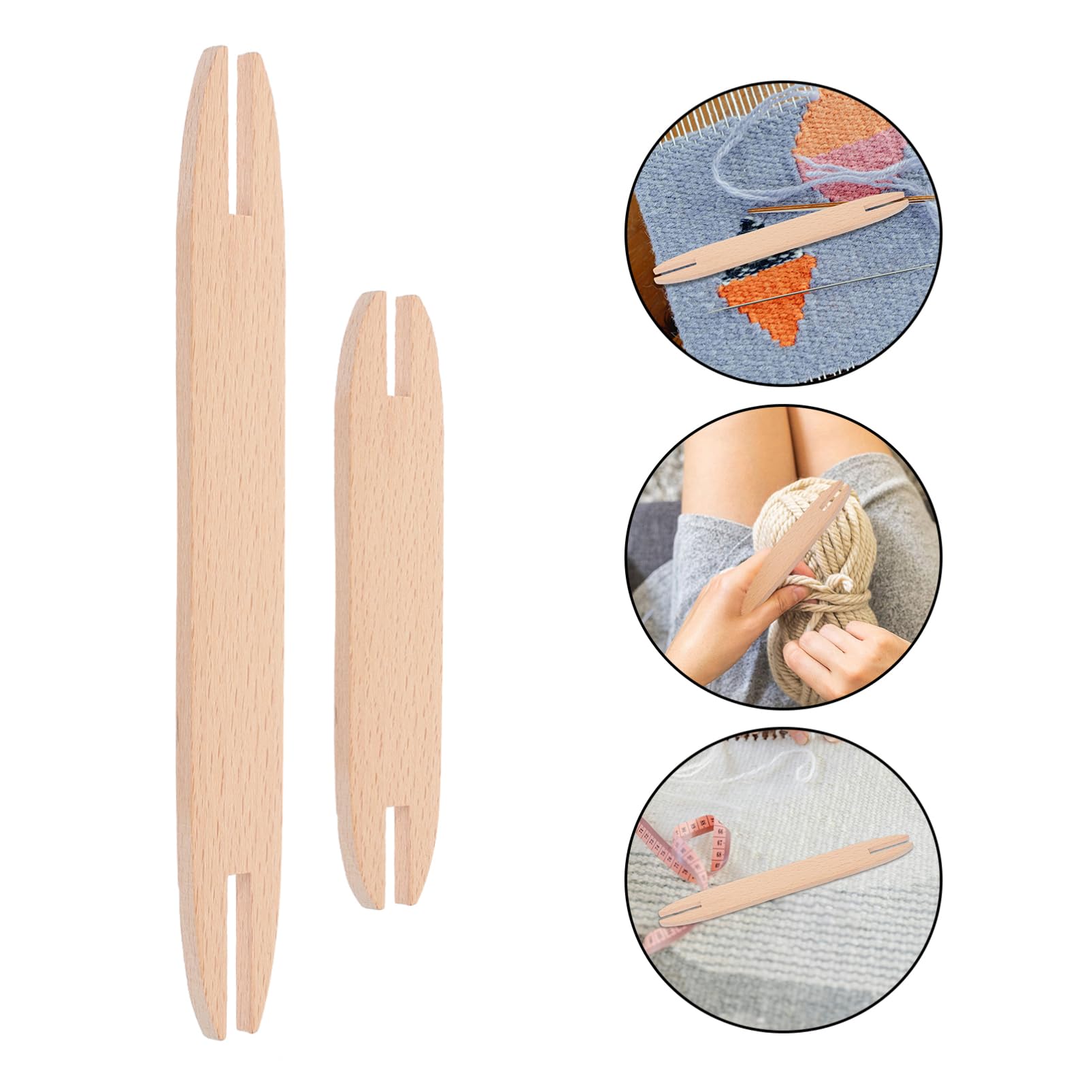 TEHAUX 20stücke Holz-webschiffchen Für Strickprojekte Für Pullover Schals Und Wandteppiche Hochwertige Handgefertigte Webwerkzeuge Aus Robustem Holz