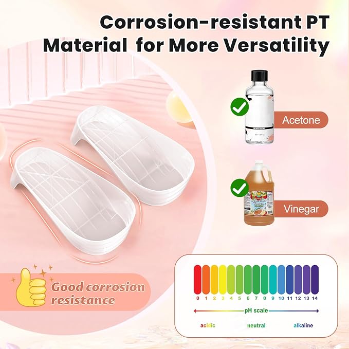 Bowl para remojo de uñas de pies, tamaño grande, diseño zapato transparente miniatura 6