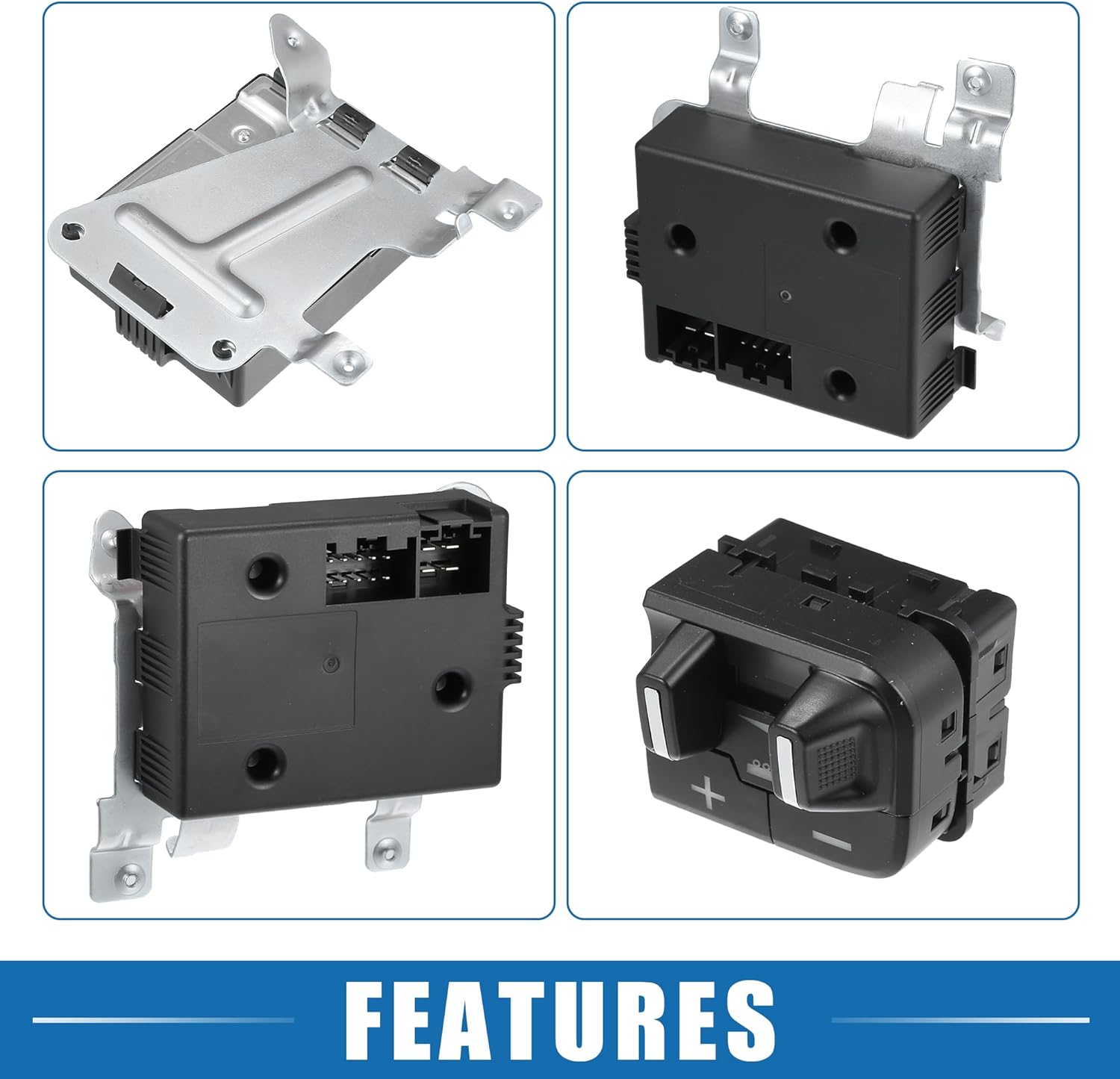 Trailer Brake Control Module Switch Kit No.82215040AB/82215040AC with Tool Instrument Panel Switch for Ram 1500 2500 3500 2013-2018
