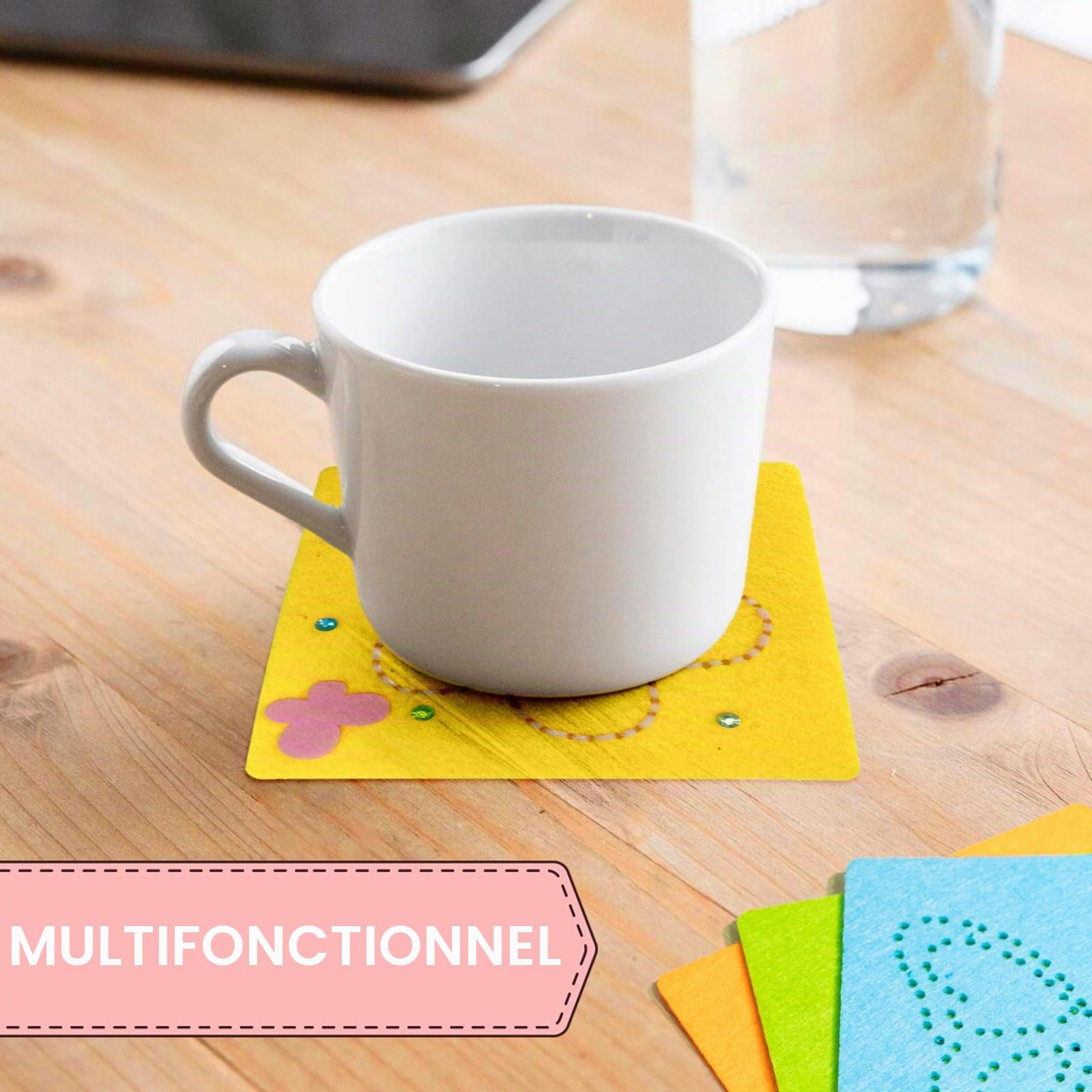 Kit de couture 5 pièces pour enfants, premier kit de couture pour filles, tissu feutre fait main, plaisir de coudre, pour les enfants âgés de 3 à 12 ans, pour aider à améliorer leur créativité et leur