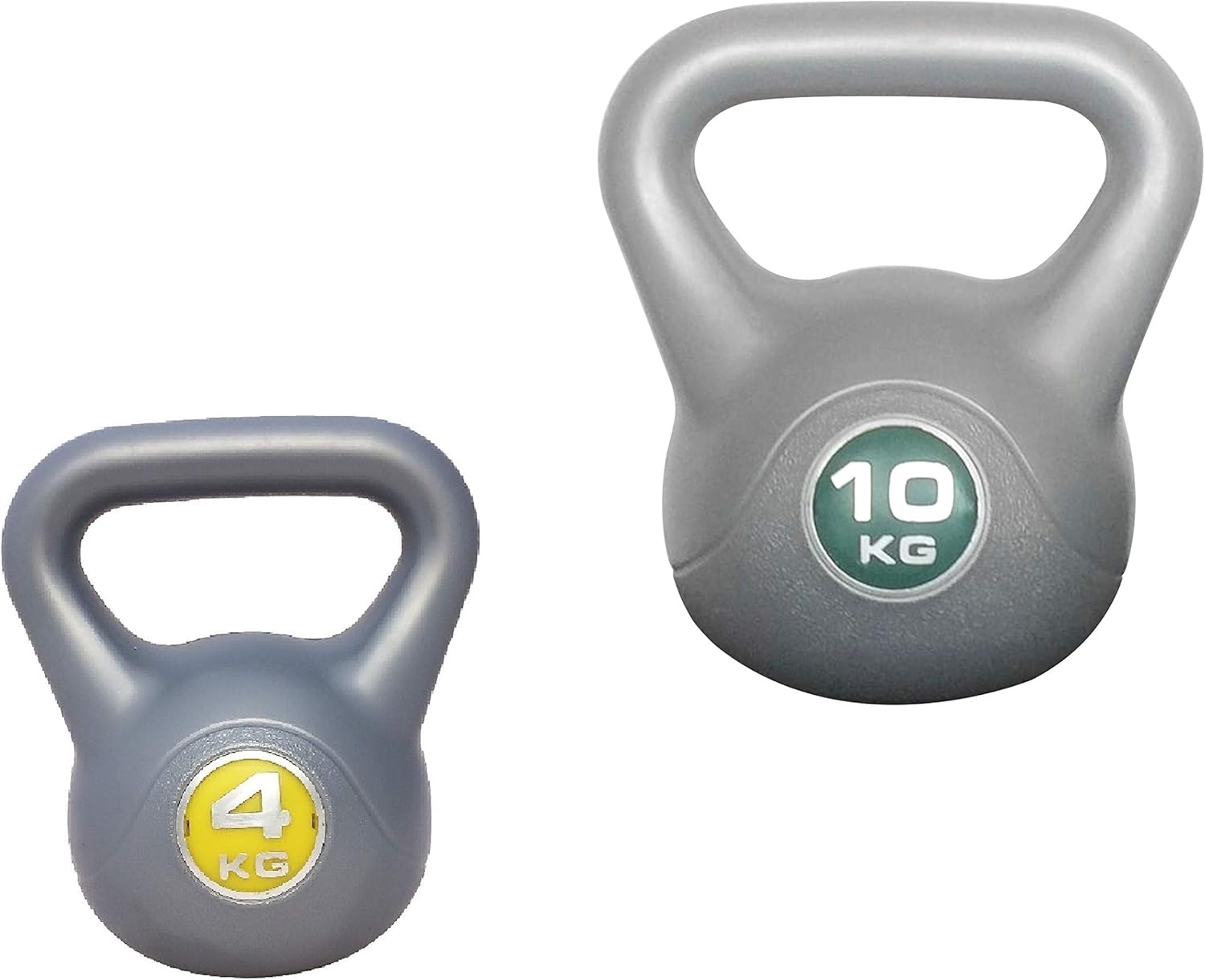 IQI Vinyl Kettlebell Set 1x 4kg 1x 10kg, Kettlebell 4kg