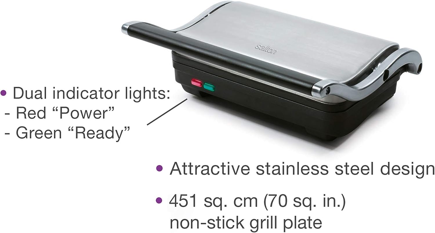Salton Panini Grill - Stainless Steel