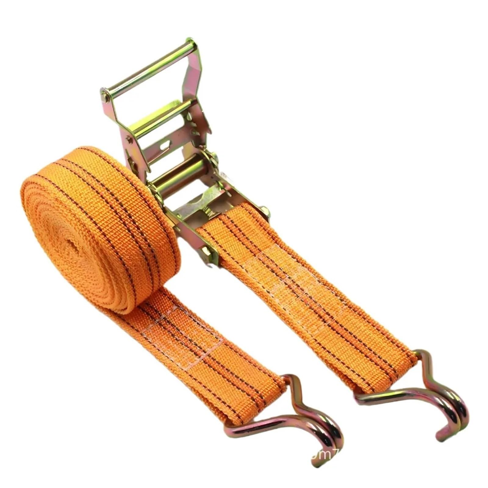 Correas de Amarre 40 mm for camión Carga, Cuerda Gruesa 3/6/8/10/15 Metros, Ganchos en Forma J, trinquete