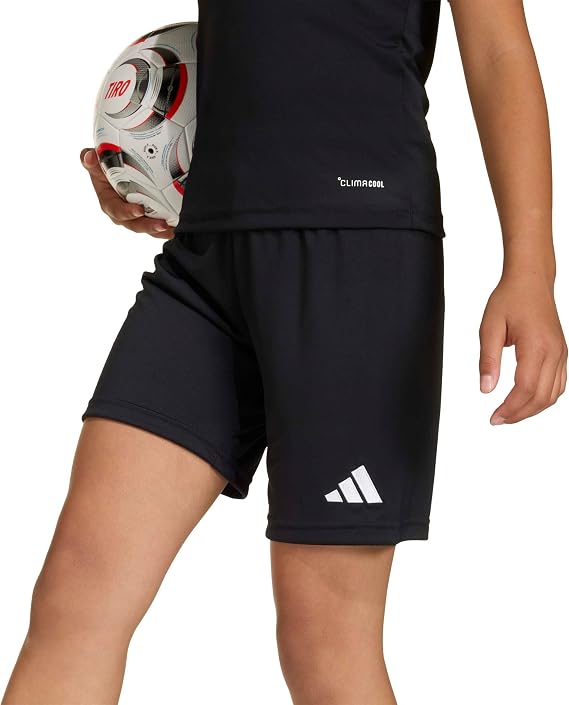 adidas Boys Entrada26 Shorts Soccer Cleats - Black, White