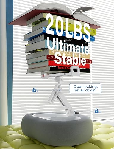 Miniatura 8 de Soporte de almohada para tablet Kindle con 2 bandejas para teléfono de 4 a 13 pulgadas, soporte para teléfono  tabletaKindle iPad soporte para cama