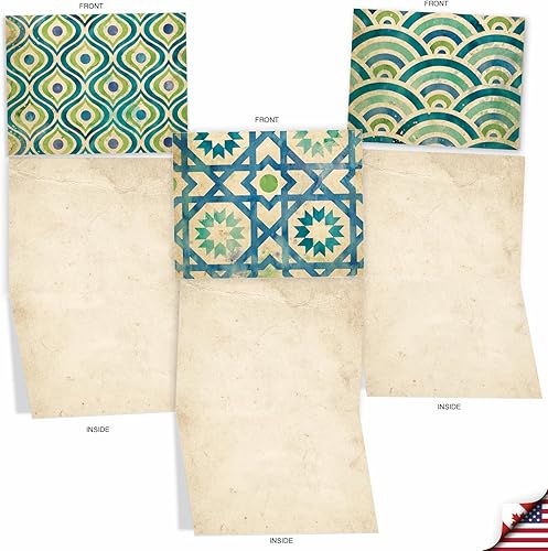 Miniatura 46 de The Best Card Company 20 Assorted Blank Notes Bulk Box Set 4 x 5.12 Inch with Envelopes (10 Designs, 2 Each) Bold Bouquets AM10345OCB-B2x10