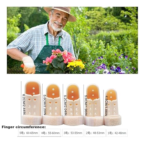 Miniatura 4 de 5 férulas para dedos, soporte de dedo de mazo, protector de dedos de plástico enderezado para artritis de dedos, dedo gatillo y dolor en las