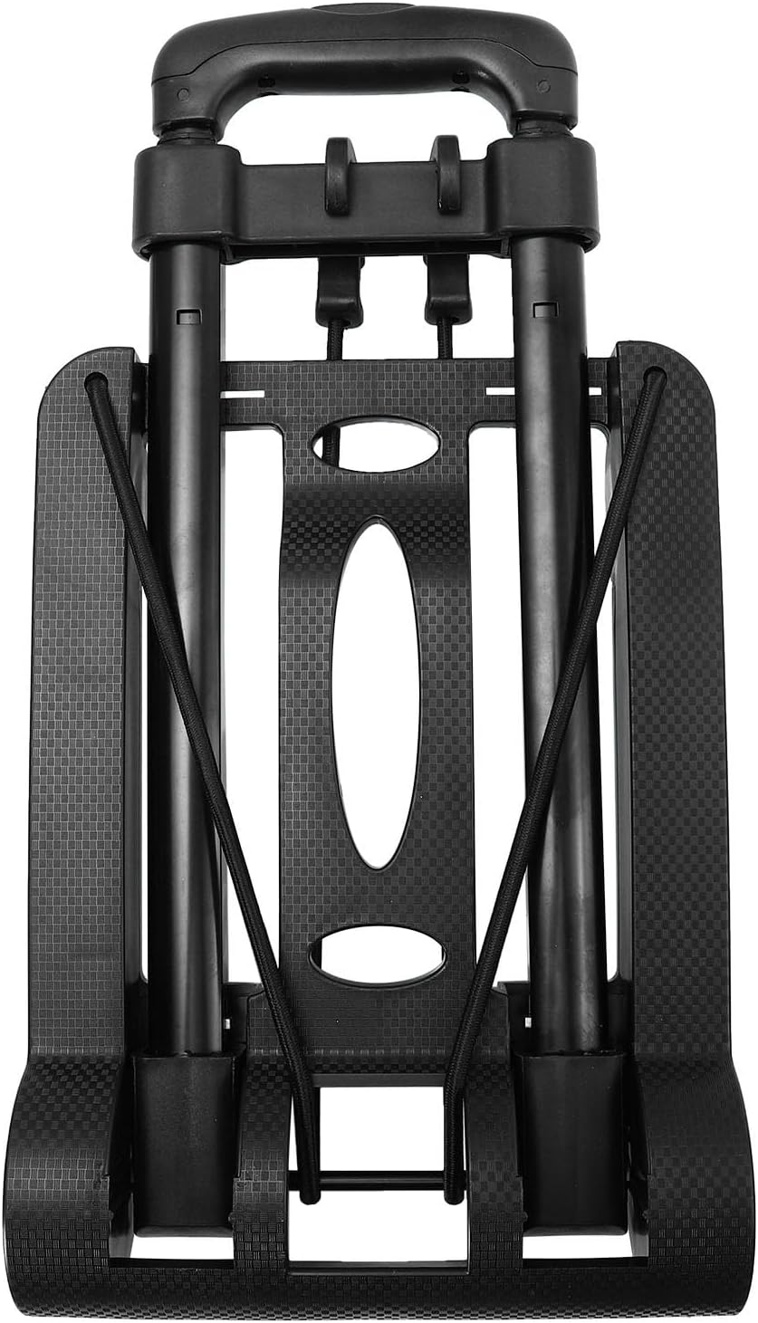 BESPORTBLE Portable Folding Flatbed Truck Cart with Telescopic Handle and Four Wheels Compact Small Trolley for Convenient Shopping Vegetable Storage and Luggage Transport