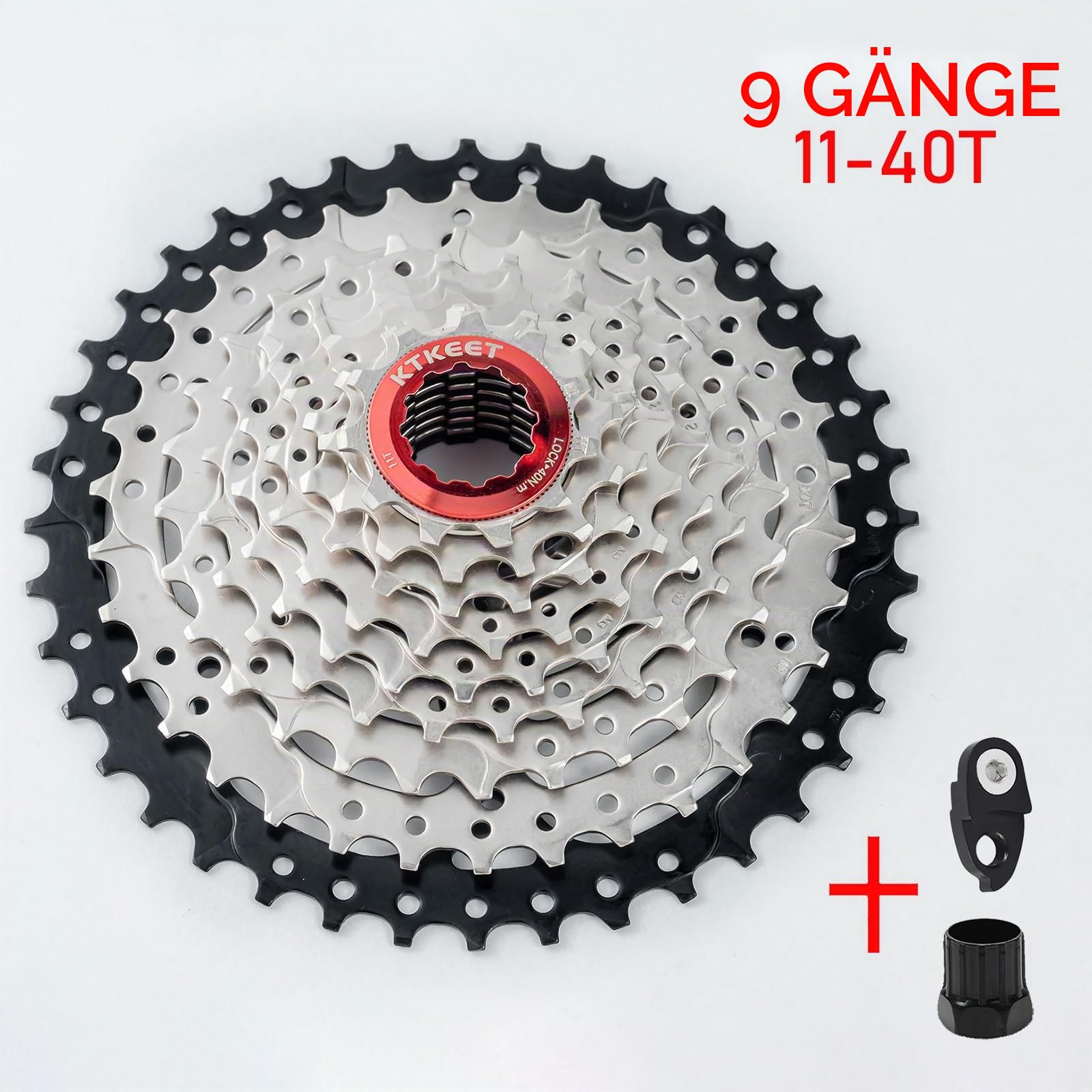 9-Gang-Kassette 11-30T/32T/34T/36T/40T/42T/46T/50T/Mountainbike/Rennrad-Kassette, 9-Gang-Fahrrad-Kassette, kompatibel mit Shimano Ultegra XT Sunrace Sram